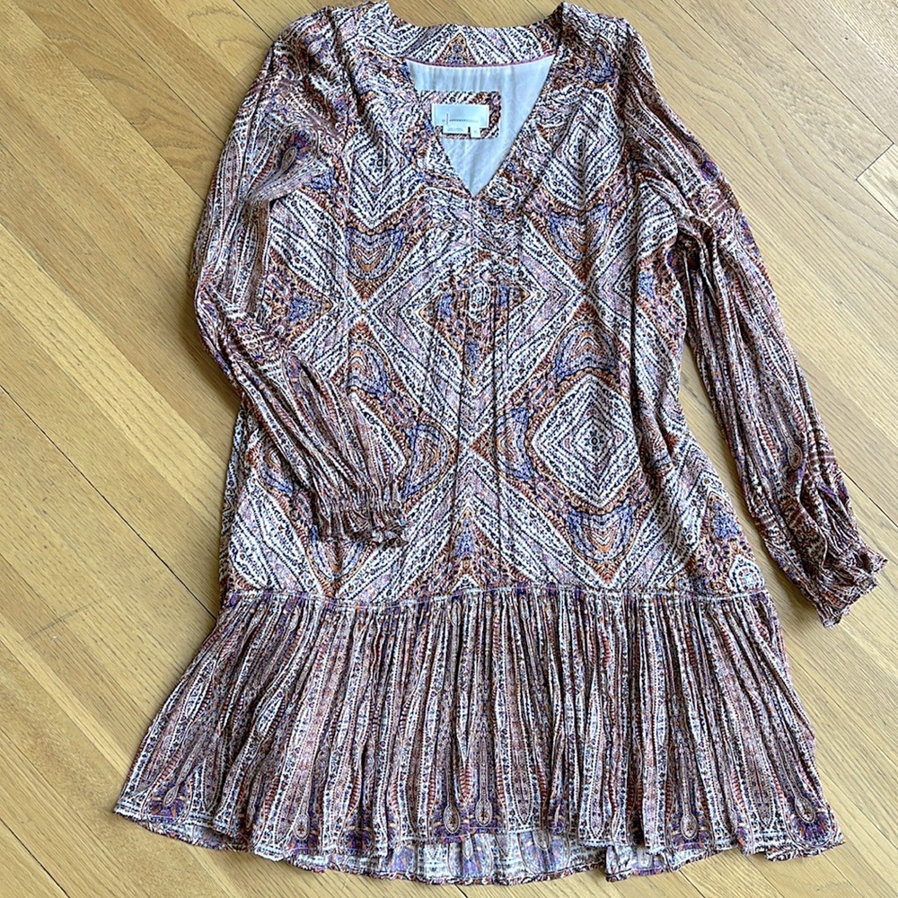 Anthropologie Sabia Flounced Tunic Dress